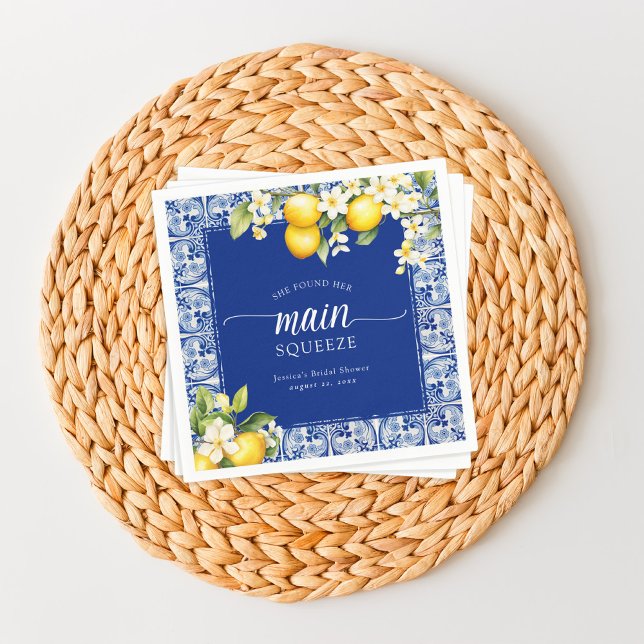 Guardanapo De Papel Ela Encontrou Seu Chá de panela Principal De Limõe (Criador carregado)