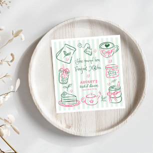 Guardanapo De Papel Ela Encontrou Seu Chá Verde Matcha Perfeito para o
