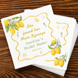 Guardanapo De Papel Ela Encontrou Seu Grande Amor Chá de Panela Limão