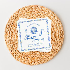 Guardanapo De Papel Ela Encontrou Seu Mel De Grécia Azul