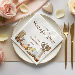 Guardanapo De Papel Ela Encontrou sua Receita para o Amor! Chuveiro de