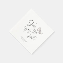 Guardanapo De Papel Ela está fazendo um chá de panela de noiva