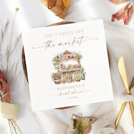 Guardanapo De Papel Ela está fresca do Chá de panela Floral de Mercado