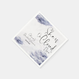 Guardanapo De Papel Ela está na chuva de núpcias 