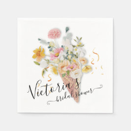 Guardanapo De Papel Ela foi levada na Chuva de Presentes da Bouquet Br