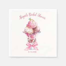 GUARDANAPO DE PAPEL ELA FOI LEVADA PARA CHUVEIRO DE NOIVA