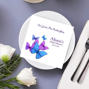 Guardanapo De Papel Ele dá a ela Chá de Bebê Elegante