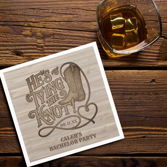 Guardanapo De Papel Ele é o Casando da Festa de Despedida de Solteiro  (Criador carregado)