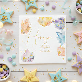 Guardanapo De Papel Ele é uma aquarela do Cristalino de Aniversário Ge