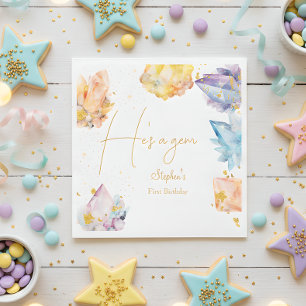 Guardanapo De Papel Ele é uma aquarela do Cristalino de Aniversário Ge