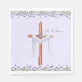 Guardanapo De Papel Ele Ressuscitou Páscoa Personalizada Cristã