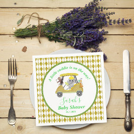 Guardanapo De Papel Elefante brilhante e Chá de fraldas de golfe macac