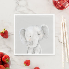 Guardanapo De Papel Elefante Cinza Fofo