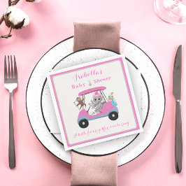 Guardanapo De Papel Elefante de Golfe e Chá de Macaco