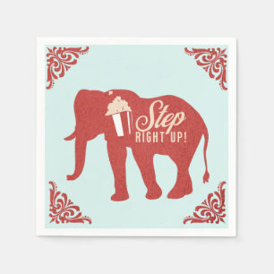 Guardanapo De Papel Elefante de Pipoca de Festa de Aniversário do Circ