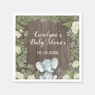 Guardanapo De Papel Elefante rústico do bebê/hortaliças