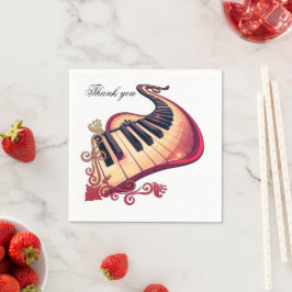 Guardanapo De Papel Elegance in motion, the curved piano. 