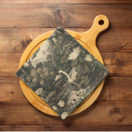 Guardanapo De Papel Elegância Botânica - Cisne na floresta