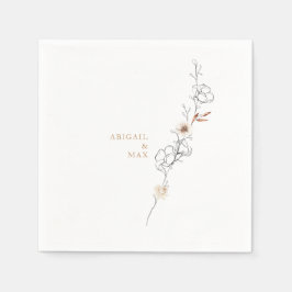 Guardanapo De Papel Elegância em Casamento Branco Delicado de Simplici