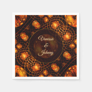 Guardanapo De Papel Elegant Classic Boho Modern Gold #901 Wedding