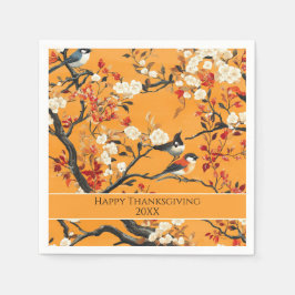 Guardanapo De Papel Elegant Fall Chinoiserie Paper Plate