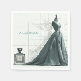 Guardanapo De Papel Elegant Fashion Birthday Napkins – Perfume & Gown
