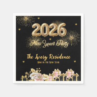 Guardanapo De Papel Elegant Fireworks New Year