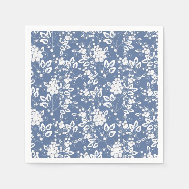 Guardanapo De Papel Elegant floral pattern.  (Frente)