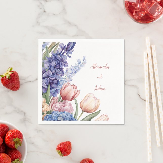 Guardanapo De Papel Elegant Floral Table Napkin (Insitu)