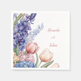 Guardanapo De Papel Elegant Floral Table Napkin