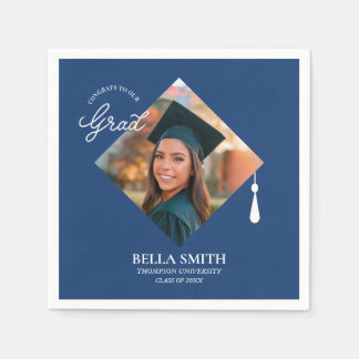 Guardanapo De Papel Elegant Modern Calligraphy Custom Graduation Photo