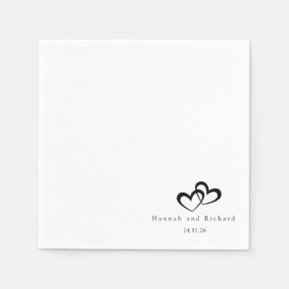 Guardanapo De Papel Elegant Personalized Wedding Napkins