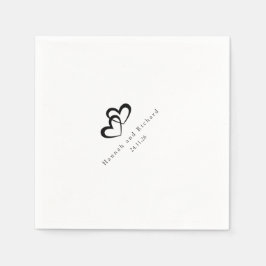 Guardanapo De Papel Elegant Personalized Wedding Napkins
