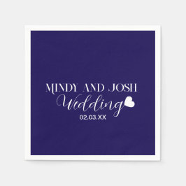 Guardanapo De Papel Elegant Script floating heart