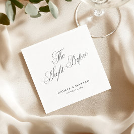 Guardanapo De Papel Elegant Script The Night Before Rehearsal Dinner