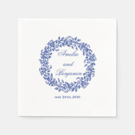 Guardanapo De Papel Elegant Vintage French Blue Floral