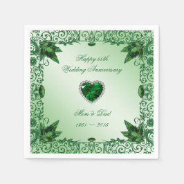 Guardanapo De Papel Elegante 55º Livro do Aniversário do Casamento Nap