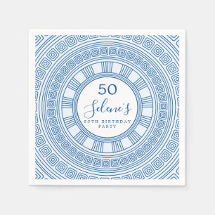 Guardanapo De Papel Elegante aniversário grego ou romano com cores per