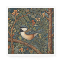 Elegante arte retro modernista ave da floresta