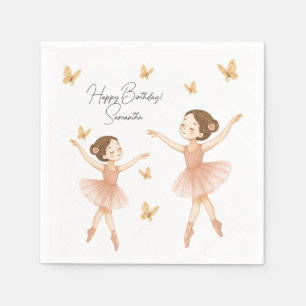 Guardanapo De Papel Elegante Ballerina - Papel de Festa de aniversário