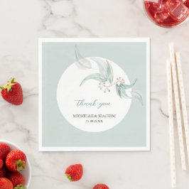 Guardanapo De Papel Elegante Belo Eucalyptus Watercolor Art
