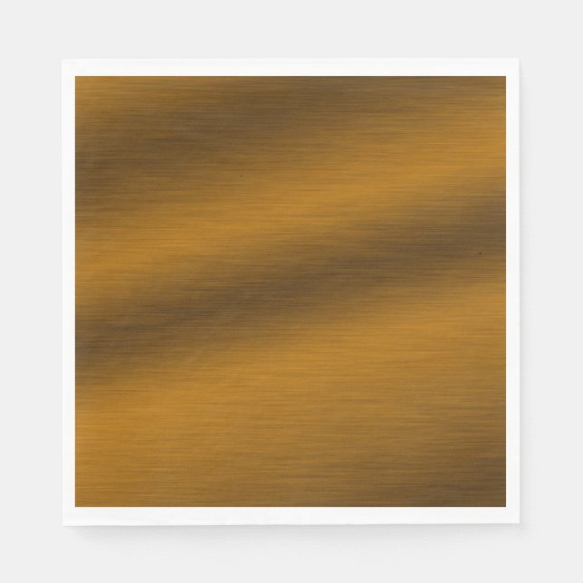 Guardanapo De Papel Elegante Bronze Falso Escovado (Frente)
