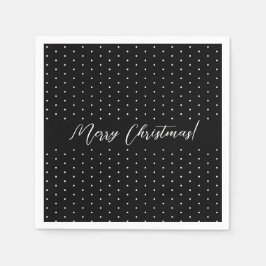 Guardanapo De Papel Elegante Caligrafia Preta