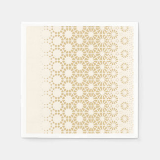 Guardanapo De Papel Elegante Chá de fraldas geométrico Dourado Napkins