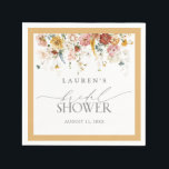 Guardanapo De Papel Elegante Chá de panela de flor amarela silvestre N<br><div class="desc">Procurando um guardanapo de chá de panela moderno e elegante? Não olhe mais do que este espantoso Chá de panela de Nadadores de Cores de Água Amarelo Elegante. Apresentando um trabalho de arte floral de cor d'água maravilhosa em tons de tons neutros aquecidos de cor azul-marigold amarelo-pinto poeirento e siena...</div>