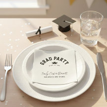 Elegante Chapéu de Gradução Preto e Branco 
