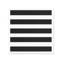 Elegante Clássico Preto e Branco Listrado Chic Mod