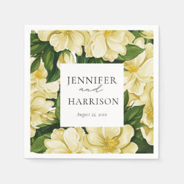 Guardanapo De Papel Elegante, convite de casamento botânico