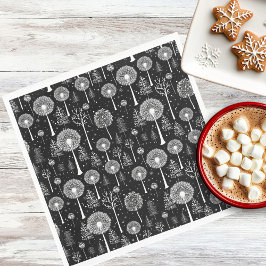 Guardanapo De Papel Elegante Dandelion e Árvore de Natal