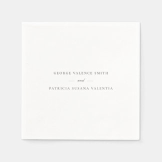 Guardanapo De Papel Elegante de Caligrafia Formal | Casamento